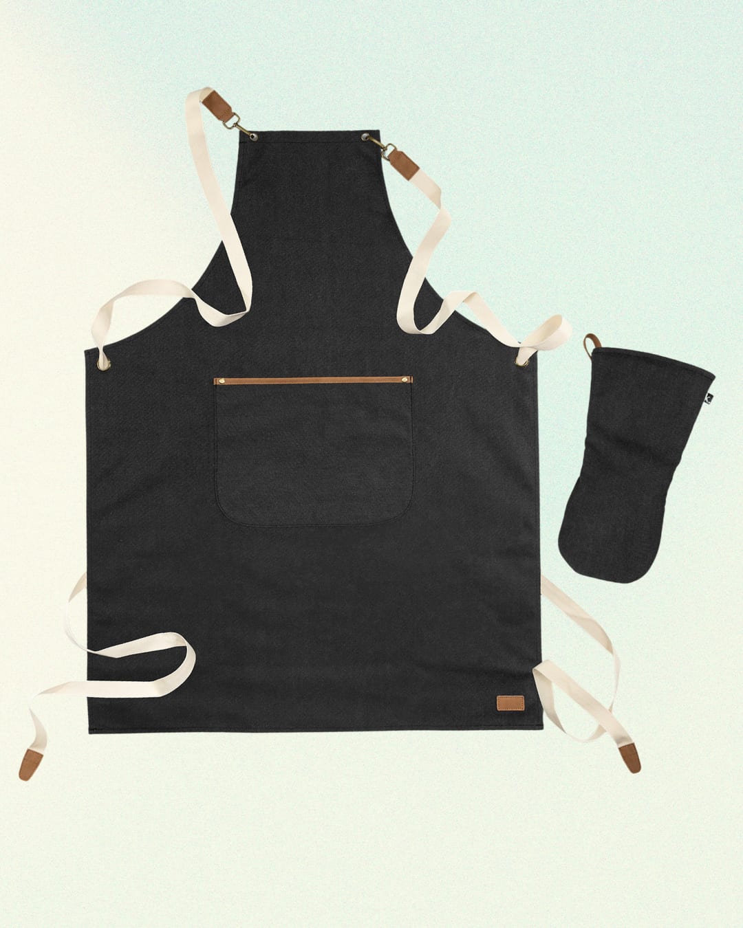 Canvas Apron & Oven Mit Set — view 2