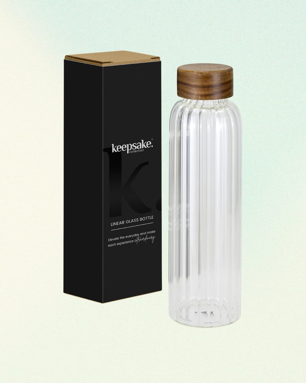 Linear Glass Drink Bottle — view 2