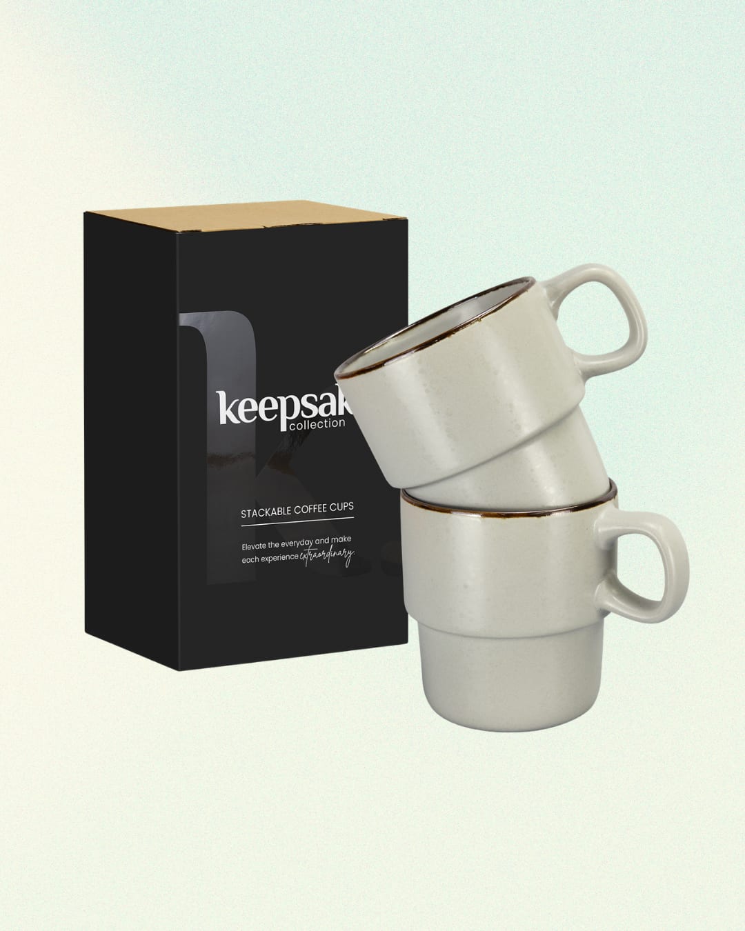Stackable Coffee Cup - Set of 2