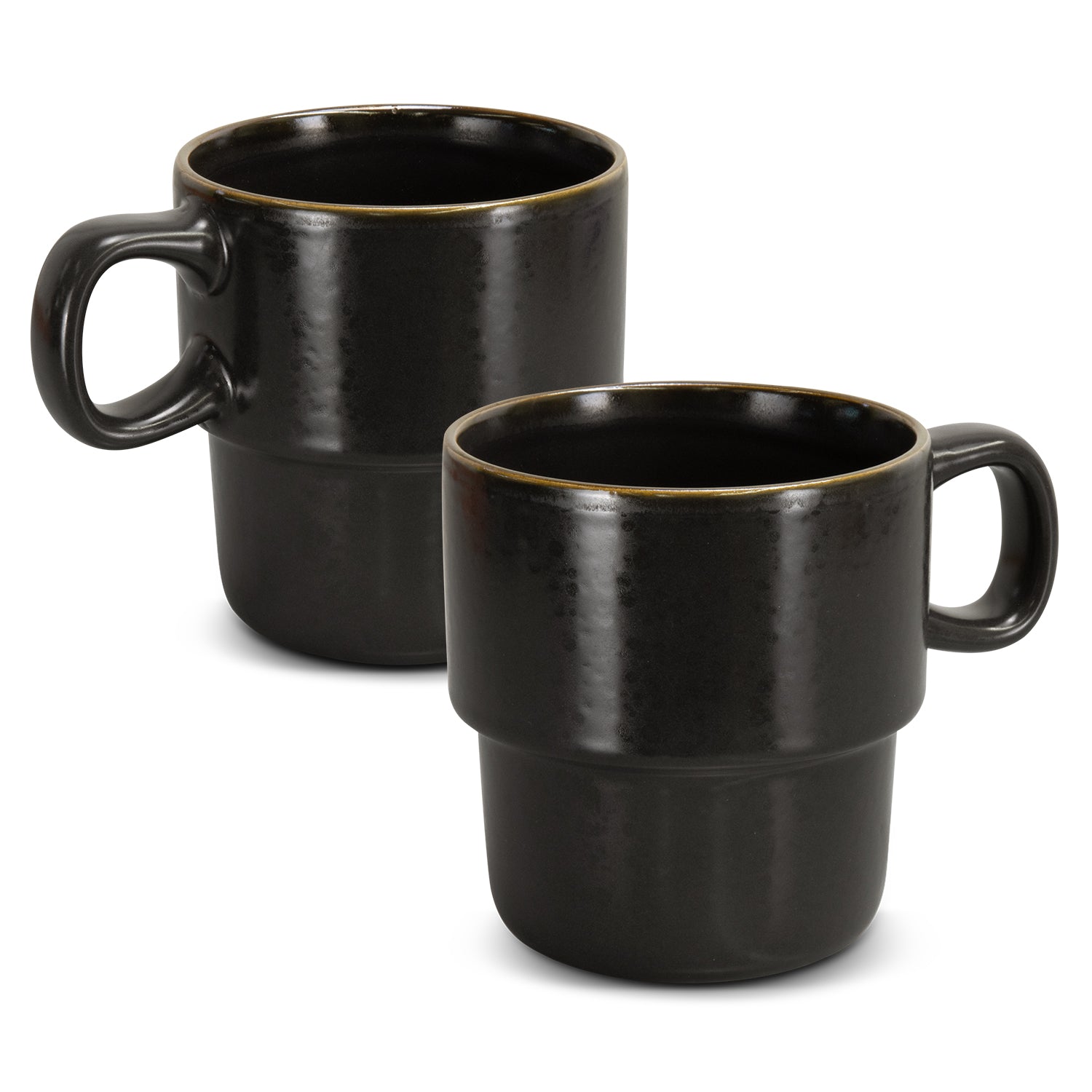Stackable Coffee Cup - Set of 2 — Charcoal